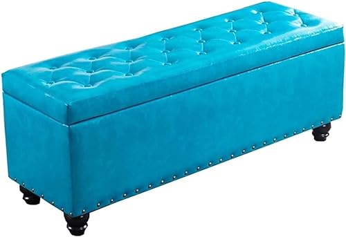 Ottomane Bank, Brandschutz, zusammenklappbarer Aufbewahrungshocker, Wechselschuhschrank mit Deckel, rechteckiger Aufbewahrungshocker aus Holz, gepolsterter Fußhocker, Sitz aus PU-L