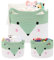 AXHOP Großer Babykorb, Spielzeug-Aufbewahrung, 3 Stück, (50,8 x 35,1 cm), gewebter Baby-Wäschekorb, Deckenkorb, Stofftier-Aufbewahrung, Baby-Geschenkkorb, leer, Spielzeugkorb für Kinder, Hund, Katze.