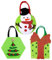 Christmas Treat Bags, Non-woven Goodie Bags, Reusable Candy Bags, Christmas Tote Bags With Handles, Set Of 3 Christmas Bags, Holiday Treat Bags, Festive Shopping Bags, Eco-friendly Christmas Bags