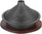 Tagine Pot with Lid, Non-Stick Cast Iron Moroccan Tagine, Induction Compatible Kitchen Essential for Gas Stove - Includes Tray and Conical Lid