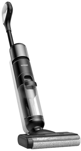 Ultenic Nass Trockensauger Akku All in 1, 50 Min Laufzeit, Selbstreinigungsfunktion, Kantenreinigungsbürste, Staubsauger mit Wischfunktion Für Hartböden, Intelligente Schmutzerkennung, Sprachansagen