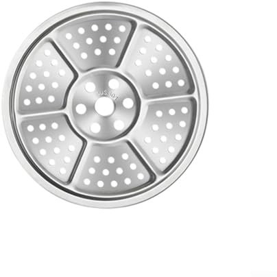 Stainless Steel Round Steamer Rack Tray Cooking Steam Plate for Pressure Cooker Stockpot Pan(21.7cm)