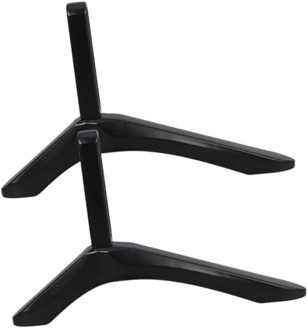 BESTYASH Universal No-Drill TV Stand Base Heavy Duty Metal TV Legs Replacement for Bedroom and Living Room Adjustable Tabletop Mount Cable Management