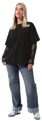 Limited Collection Curve Lace Long Sleeve T-Shirt - Women's - Plus Size Curve