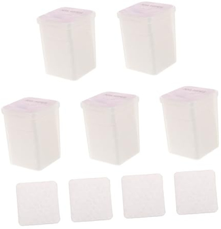 LRXIYODE 5 Boxen Boxen Nagellackentferner Pads Fusselfreie Weiche Baumwolltücher Schnelles Entfernen von Gel und Acryllack Langlebige Nagelreinigungspads für Maniküre Nagelkunst