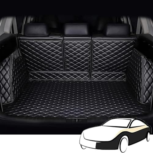 Auto Kofferraummatte für Honda CRV EX Hybrid AWD 2019-2023 2024 2025 Leder All Inclusive Kofferraummatte Kofferraum Schutzmatte Interieur Schutz,A/Black