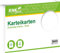 RNKVERLAG 114740 - Karteikarten blanko weiß, DIN A4, 1 Packung à 100 Karten