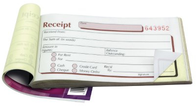 Pukka Pad, NCR Duplicate Receipt Book 69 x 140mm Pack of 5