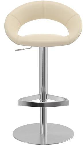 Costantino Sorrento Echtleder Barhocker - Creme