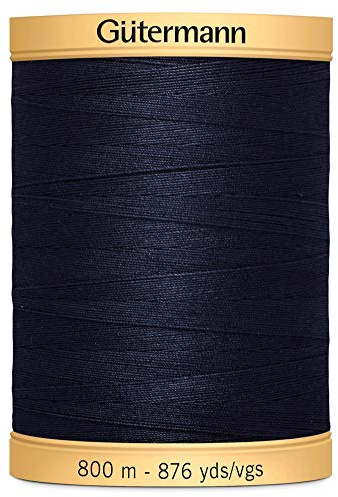 Gutermann Natural Cotton Thread for Hand or Machine Sewing, Quilting, Decorative Embroidery or Applique - Colour 6210-1 x 800m Spool