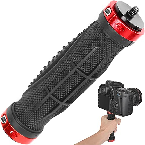 ChromLives Stabilizzatore Fotocamera Impugnatura della Fotocamera Handlegrip Universale con 1/4 Vite Maschio per Videocamera Digitale per Azioni Videocamera LED Video Light Smartphone