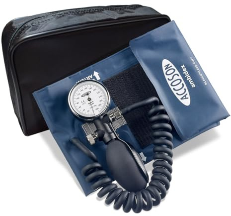 Accoson AC0322 Duplex Aneroid Sphygmomanometer, Black