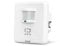 Garza Power - Detector de Movimiento Infrarrojo de Pared Empotrable, Ángulo de Detección 160º, función Interruptor, Blanco