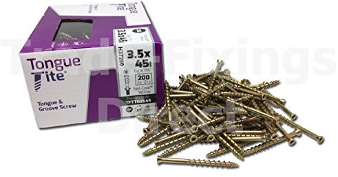 Tongue-Tite TFTT03545-3.5 x 45MM Tongue & Groove Screws Box of 200