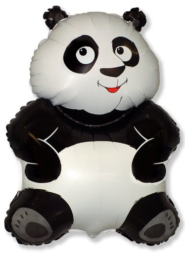 Toyland 26 Big Panda Black & White Folienballon