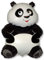 Toyland 26 Big Panda Black & White Folienballon