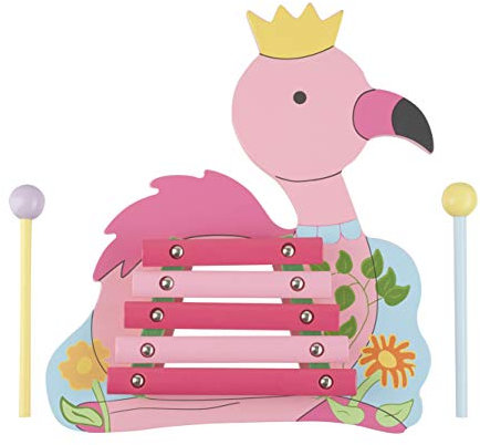 Orange Tree Toys Xylophone en Bois Flamant Rose,