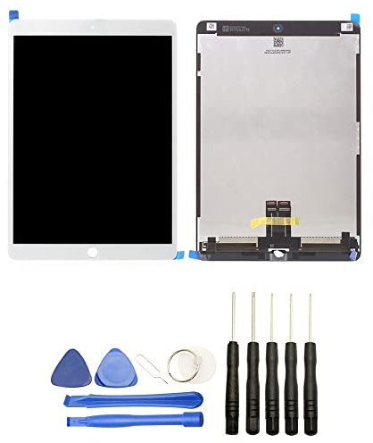 Visiodirect® Ecran Complet: Vitre Tactile + Ecran LCD Compatible avec IPad Pro (2017) 1701 A1709 A1852 Taille 10.5 Blanc + Kit Outils