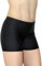 GymStern Shorty Mädchen Sporthose Glanz Lycra bi-elastisch Kinder Hipster Kurze Fitnesshose Hüfthose Hot Pants Balletthose Yogahose Farbe Schwarz, Größe 116