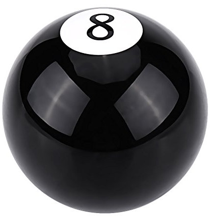 Terisass Schaltknäufe Racing 8 Kugeln Billard Schwarz Rund Schaltknauf Acryl Schaltknauf Schalthebelkopf Universal (Style 1)