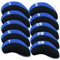 AMRTA Golfschlägerhauben für Eisen, 10 Stück, passend für alle Golfschläger (blau und schwarz)