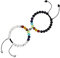 Magnetische gegenseitige Anziehungskraft Armband Perlen Armband Am besten passende Armbänder Liebhaber Beziehung Schmuck Geschenk für Frauen Männer (7 Chakra)
