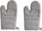 Voarge Ofenhandschuhe schwarze Streifen, 1 Paar Backhandschuhe Baumwolle für Kochen und Backen, Hochwertige Ofenhandschuh, Topfhandschuhe, Baumwolle, hitzebeständig, schwarz, weiß