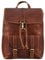 STILORD 'Kacey' Daypack Damen Leder Vintage Lederrucksack für 13.3 Zoll Laptops DIN A4 Kleiner Unirucksack Cityrucksack Elegant Damenrucksack Echtleder, Farbe:porto - cognac