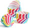 DERAYEE Muffinförmchen Papier, 200 Stück Regenbogen Muffinform Papier, Cupcake Formen für Geburtstag