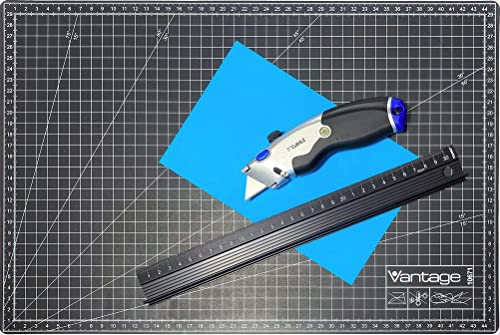 Dahle Cutting Set Schneidematte A3, 30 cm Schneidelineal und Heavy Duty Cuttermesser inkl. 3 Ersatzklingen