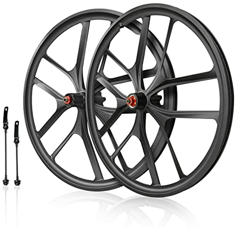 20 Zoll Faltrad Laufradsatz 451 BMX Felge Magnesiumlegierung Integrierte Räder Scheibenbremse Schnellspannnabe Für 7/8/9/10s Kassette Flywhee