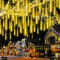 EEIEER LED Lichterkette Außen Strom Meteorschauer Lichterkette, 50cm 540 LED Eiszapfen Lichterkette IP44 Wasserdichte Fairy Lights Weihnachtsdeko für Party Gartendeko Hochzeit Balkon Lichterkette