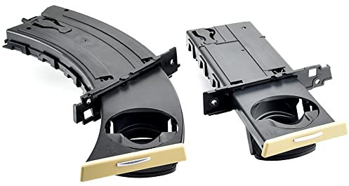 QKLsudua Lot de 2 Porte-gobelets rétractables à Gauche et à Droite pour Tableau de Bord Compatible avec BM-W E90 E91 E92 E93 Beige