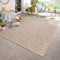 Carpetsale24 In- & Outdoor Teppich Wetterfest 80 x 250 cm Läufer Sisaloptik Beige - Teppich Waschbar, Wasserfest, Pflegeleicht und Flachgewebe - Ideal für Balkon, Garten, Terrasse und als Küchenläufer