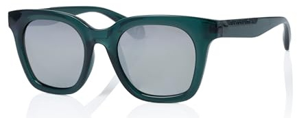 Superdry SDS 5008 Women's Sunglasses 107 Green Crystal/Silver Mirror