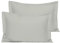 Pizuna Cotton Percale Oxford King Size Pillowcases 2 Pack Silver 50x90cm, 100% Long Staple Combed Cotton Pillow Cover, Percale Weave King Pillow Cases (Cotton Pillow Cases 2 Pack)
