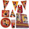 Party Factory `Harry Potter´ XXL-Set, 10 Becher, 10 Teller, 20 Servietten, 1 Tischdecke, 1 Wimpelkette, 10 Partyhüte und 10 Partytüten