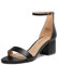 DREAM PAIRS Sandalo Elegante Donna con Tacco Basso e Largo Scarpe con Tacco Classico con Punta Arrotondata Fibbie ed Eleganti Cinturini Estivi Nero-PU Low-Chunk-E Taglia 36 (EUR)