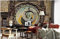 Wandbild 3D-Wandbild Vintage Schöne Uhr Architektonische Landschaft Fototapete im Wohnzimmer 3D Tapete Vlies Effekt Tv Die Fototapete Wandbild Wohnzimmer Schlafzimmer-200cm×140cm