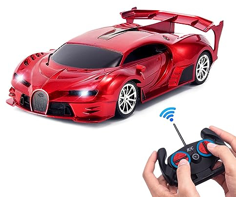 DAJASD Ferngesteuertes Auto ab 3 4 5 6 7 8 Jahre, 2.4 GHz Spielzeugautos, RC Auto, Spielzeugauto Rennauto, Ferngesteuertes Auto Spielzeug Kinder mit Fernbedienung, für Jungen Mädchen ab 3-6, ROT