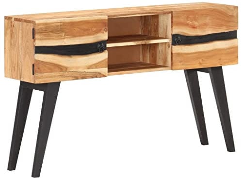 RAUGAJ Anrichte 120x30x75 cm Akazienholz massiv Artikelmaterial: massives Akazienholz mit natürlichem Finish