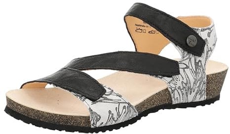Think Damen Dumia nachhaltige Slingback Sandale, Bianco/Kombi 1020, 37 EU