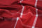Stoff Meterware Karo Filz - 1 Meter, Bekleidung, Trachten, Vorhänge, Tischwäsche, Deko (Rot)