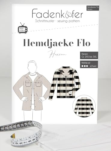 Papierschnittmuster Hemdjacke Herren