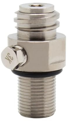 Reykentu Soda-Flasche nachfüllbares CO2-Ventil M18X1,5 Eingang auf TR21-4 Ausgang für CO2-Kohlensäure-Zylinder-Tank, austauschbarer Adapter, einfach zu bedienen
