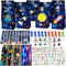 72pcs Spazio Gadget Compleanno Bambini Set, Regalini Fine Festa Compleanno Bambini Spazio, Gadget Compleanno Bambini Spazio, PQKL-party Sacchetti Regalo Giochi Spazio, Festa Compleanno Spazio