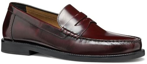 Geox U RECANATI B, Mocassino Uomo, Wine, 40 EU