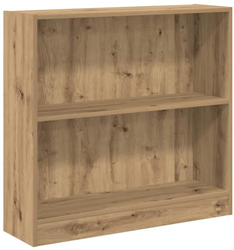 vidaXL Bookcase Artisian Oak 80x24x76 cm Engineered Wood | Lots of space for your books and knick-knacks, Stylish, contemporary vibe that fits right in,