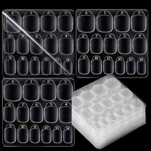 Adesivi per unghie finte, adesivi per unghie finte, adesivi biadesivi per manicure – nastro adesivo per manicure per principianti, bambini, donne, ragazze, casa, viaggi