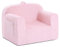 YOTATING Kinder-Sofa, Kleinkind-Stuhl, Kinder-Couch mit Seitentaschen mit abnehmbarem und waschbarem Bezug, Tragegriff, Kleinkind-Armlehne, Stuhl, Lesesofa für Mädchen oder Jungen, Plüsch, Rosa